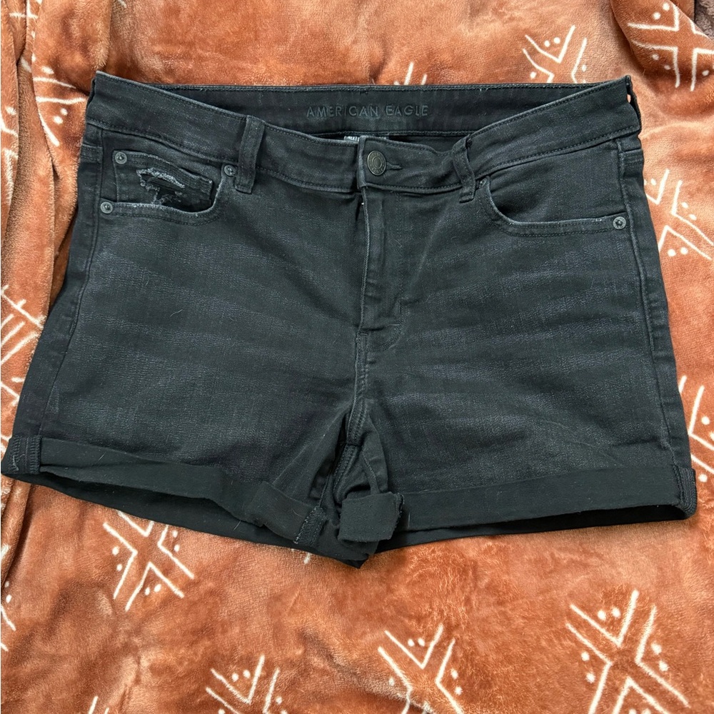 American Eagle Outfitters Black Jean Shorts